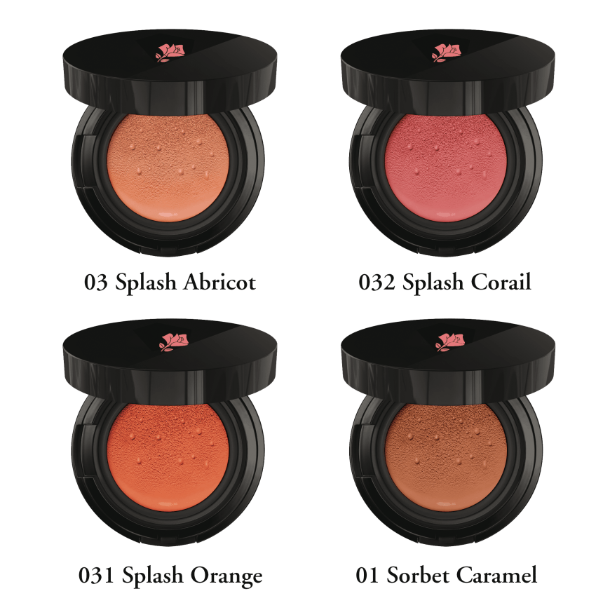 Leichte Textur: „Cushion Blush Subtil“ von Lancôme, in „Splash Corail“, ca. 40 Euro