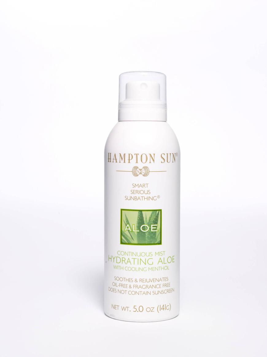 REVITALISIERT „Hydrating Aloe Vera Continuous Mist“-Spray von Hampton Sun, ca. 30 Euro, niche-beauty.com