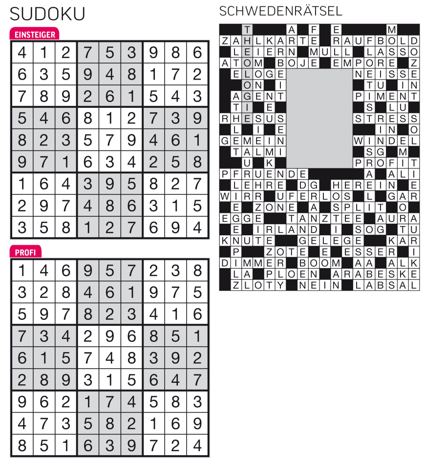 Sudoku- und Rätselauflösung ab Magazin 01/2015 - Bild 98