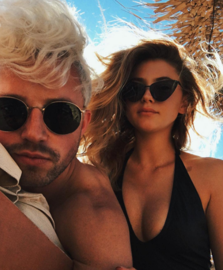Stefanie Giesinger und Marcus Butler entspannen auf der griechischen Insel Mykonos.