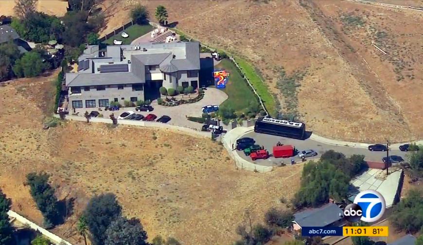 Das Anwesen von Chris Brown in Tarzana.