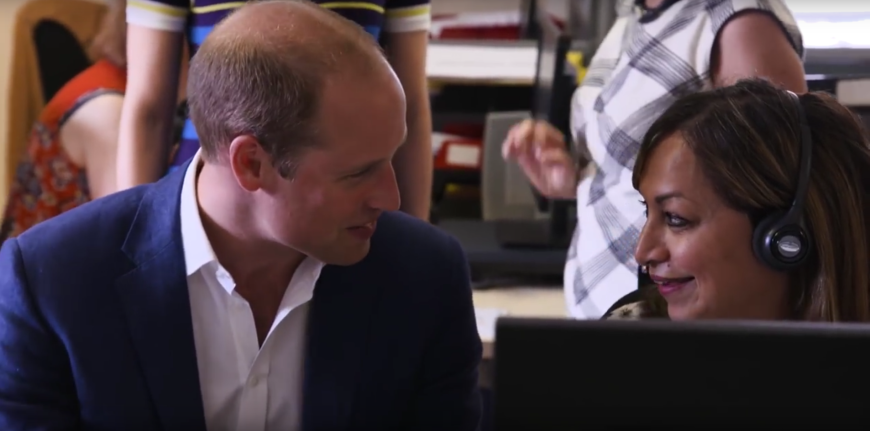 Diese Woche war Prinz William zu Besuch beim Wohltätigkeitswohlverein