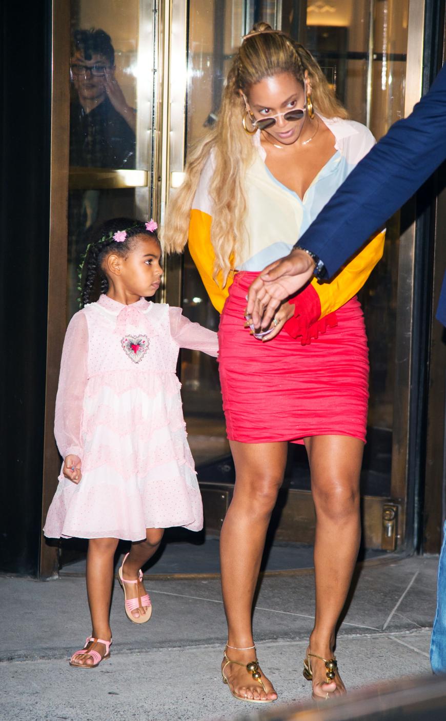 Blue Ivy und Beyoncé in New York