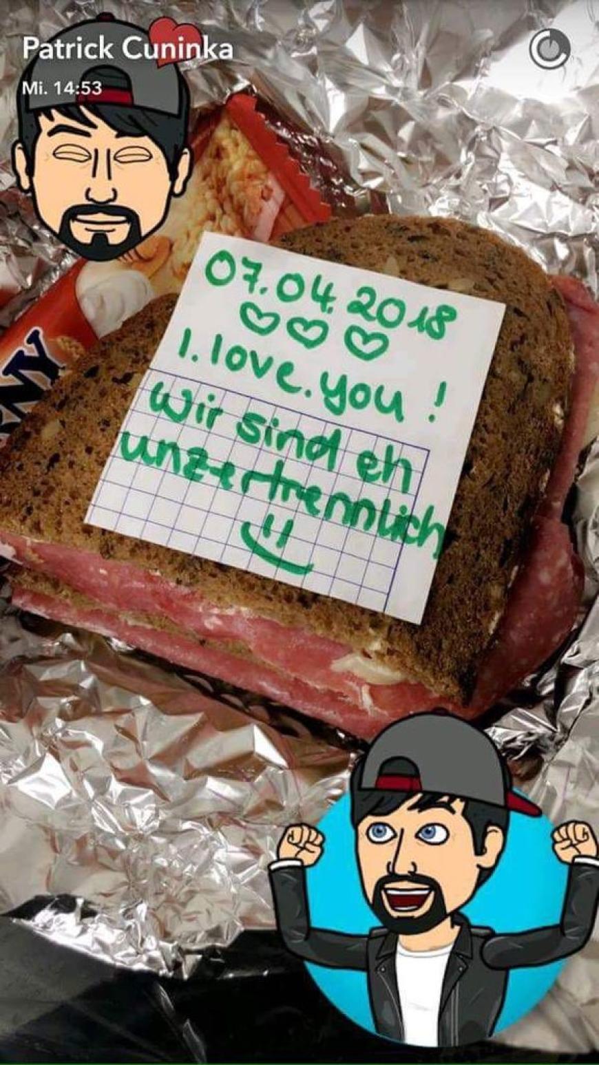 Diese Snapchat-Nachricht gibt den Fans Rätsel auf.