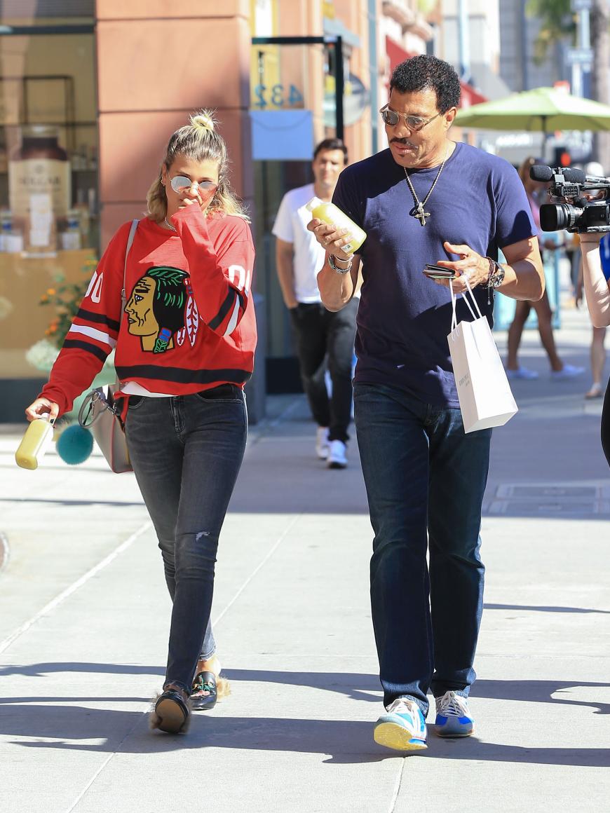 Sofia Richie mit ihrem Vater Lionel Richie in Beverly Hills.