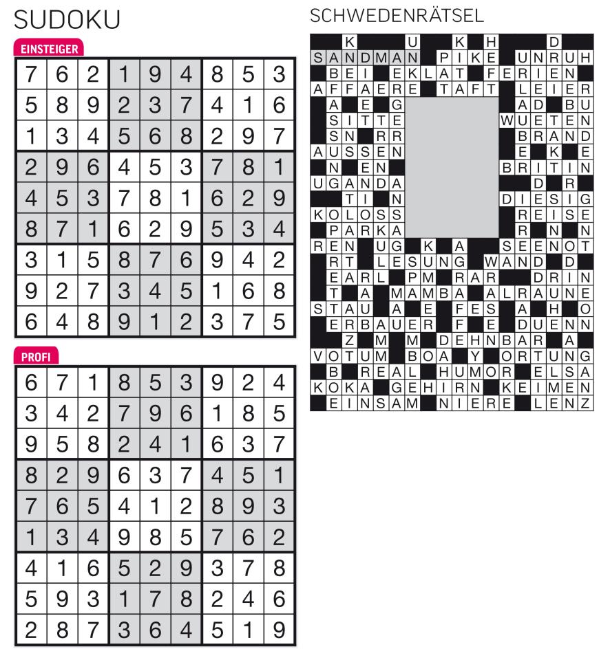 Sudoku- und Rätselauflösung ab Magazin 01/2015 - Bild 97