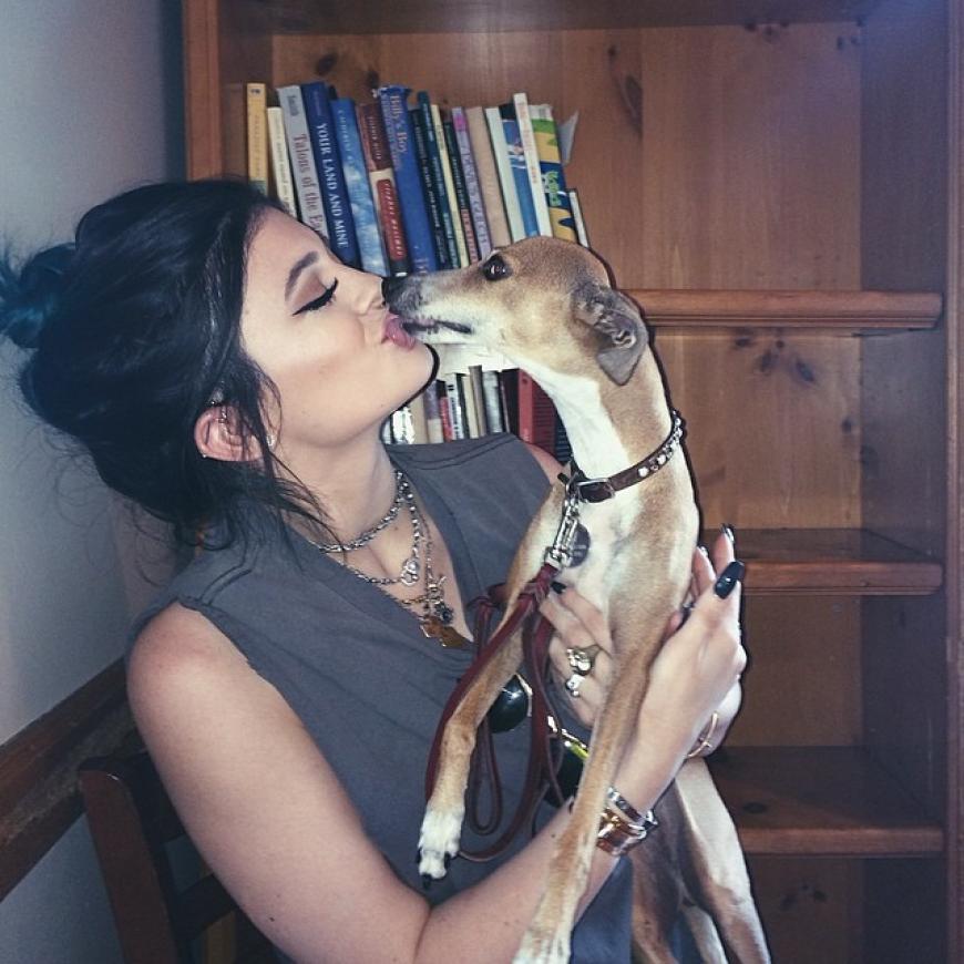 Ein ganz großes Herz für Hunde hat US-Superstar Kylie Jenner