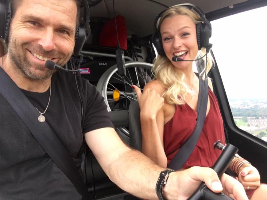 Miriam Höller war mit dem Extremsportler Hannes Arch glücklich, der nun bei einem tragischen Unfall ums Leben kam.