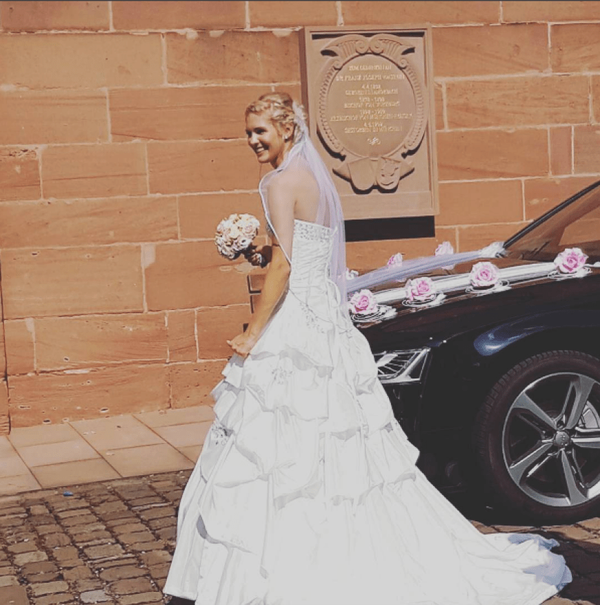 Wunderschöne Braut: Nancy Nagel, GNTM-Kandidatin von 2014, hat geheiratet.