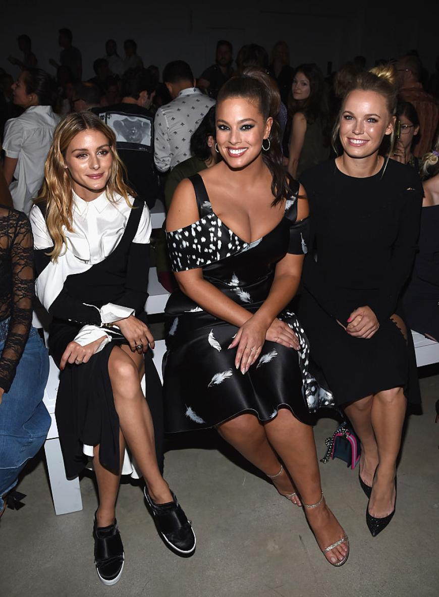 Olivia Palermo, Ashley Graham und Caroline Wozniaki bei der Show von Prabal Gurung