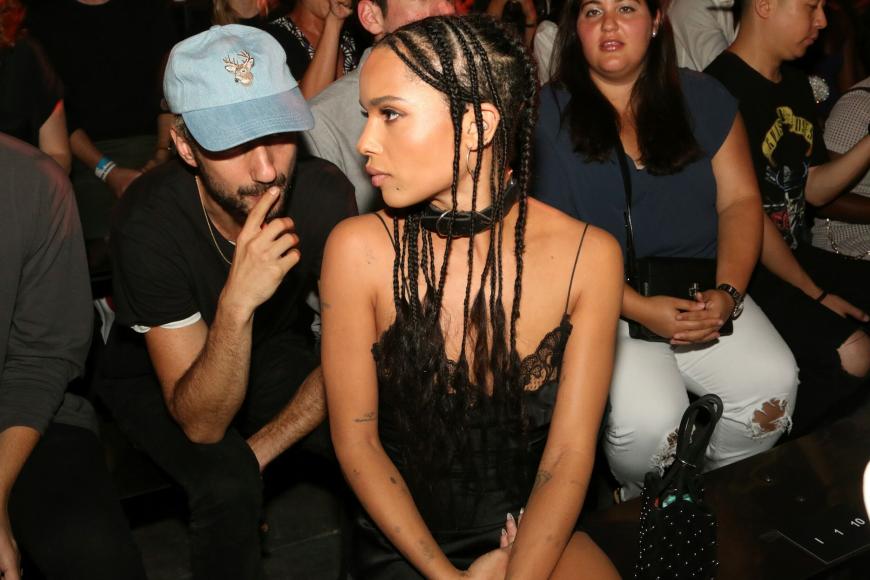 Zoe Kravitz nahm in der ersten Reihe bei Alexander Wang Platz.