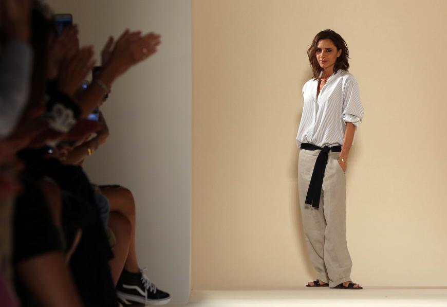 Victoria Beckham nach ihrer Show auf der New York Fashion Week.