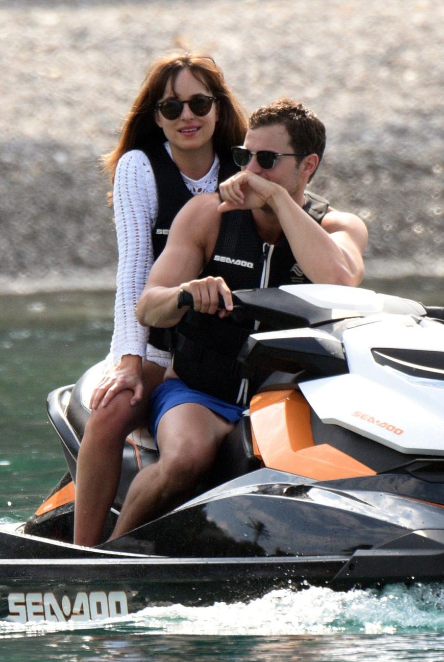 Dakota Johnson und Jamie Dornan beim Dreh zur Fortsetzung in Nizza