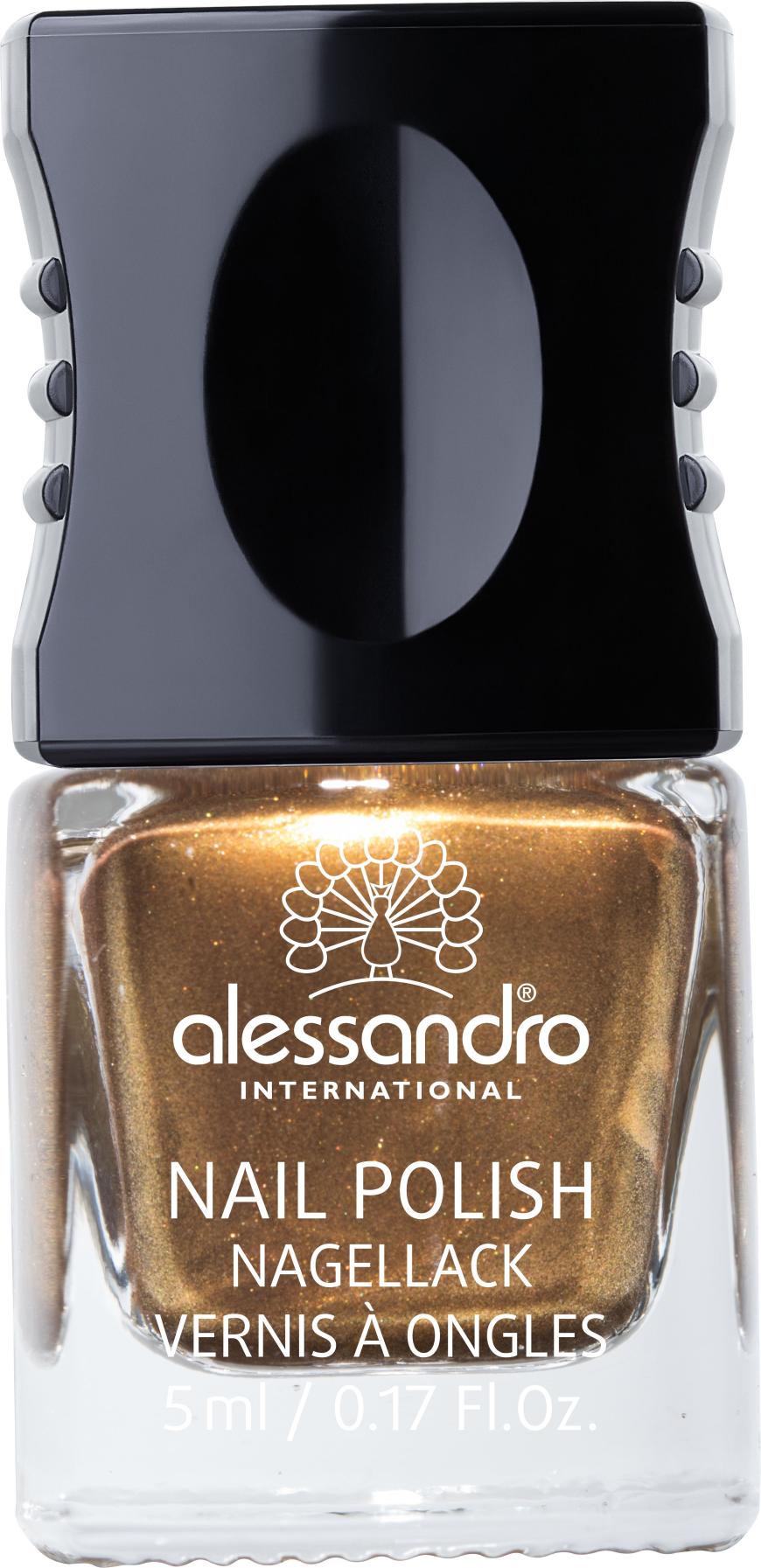 IM GOLDRAUSCH Nagellack von Alessandro, in „Brilliant Amber“ aus der „Iconic Jewels“-Serie, ca. 5 Euro