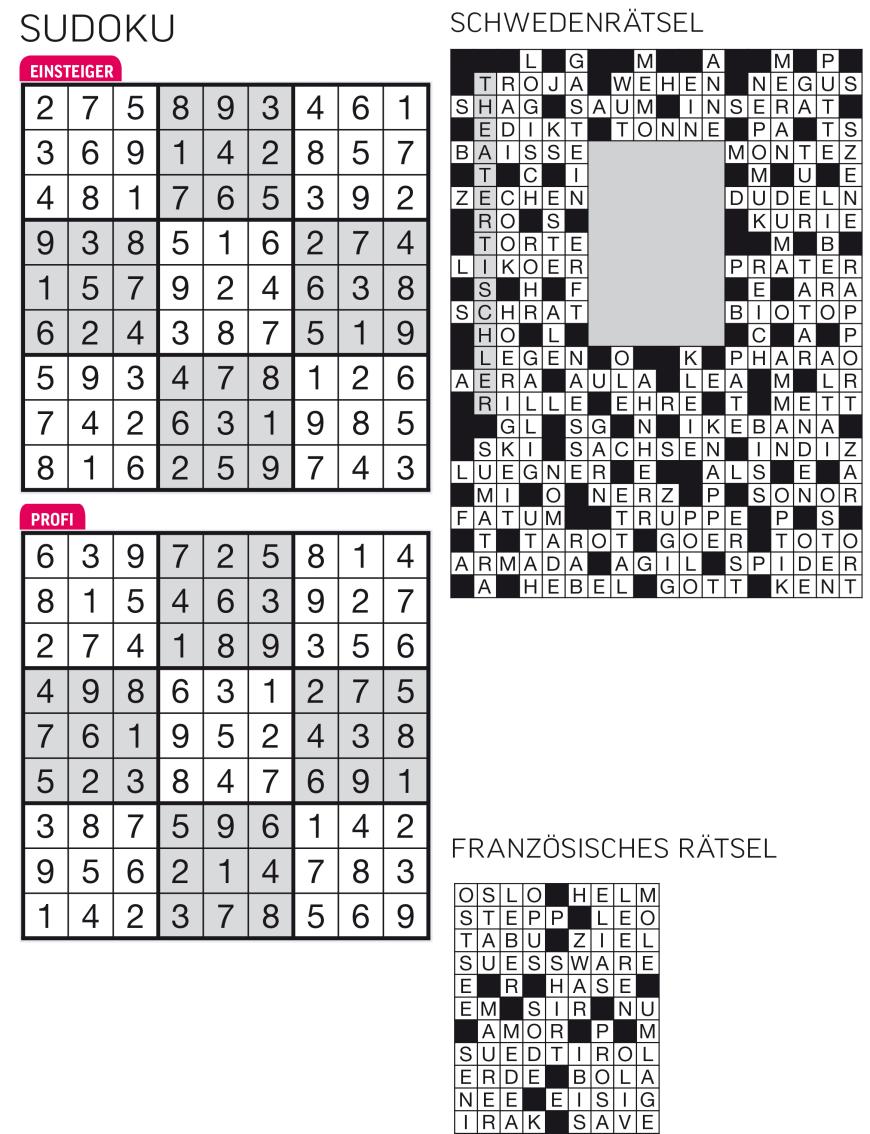 Sudoku- und Rätselauflösung ab Magazin 01/2015 - Bild 95