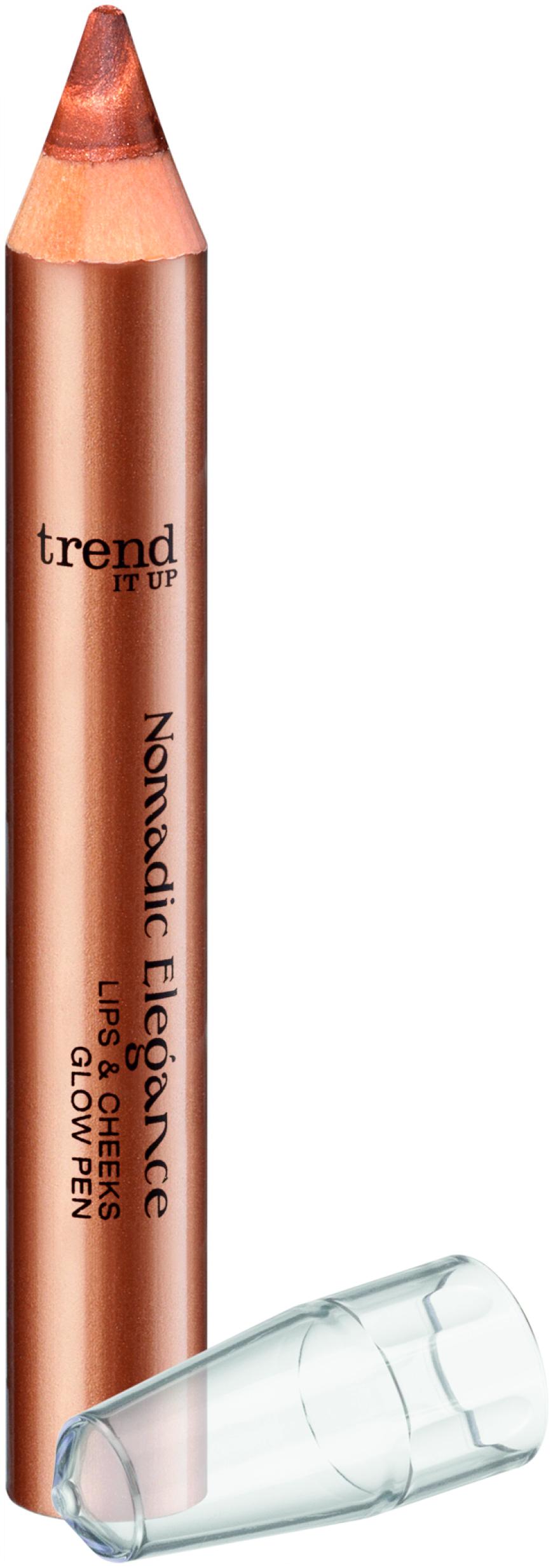 GLOW „Nomadic Elegance Lips & Cheeks Glow Pen“ von Trend it up, ca. 4 Euro, bei DM