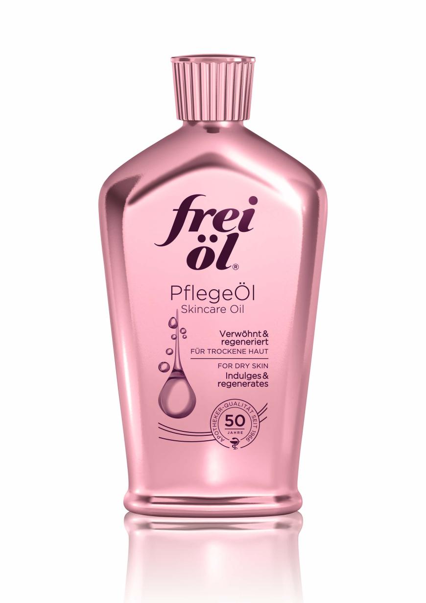 GUTE INVESTITION „PflegeÖl“ von Frei Öl, ca. 12 Euro, in Apotheken, limitiert