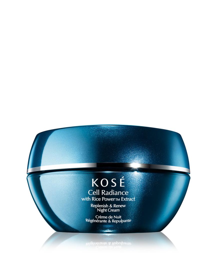 GLÄTTET „Cell Radiance Replenish & Renew Nachtcreme“ von Kosé, ca. 58 Euro