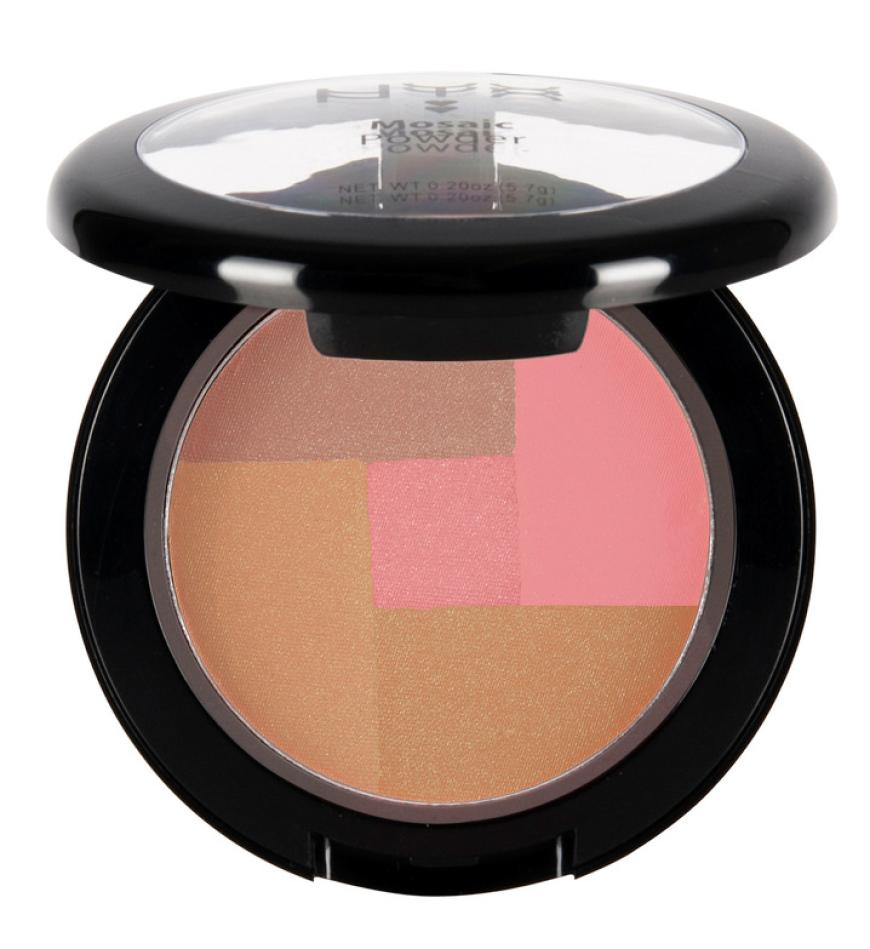 „Mosaic Powder Blush“ von Nyx, in „Dare“, ca. 10 Euro, über douglas.de
