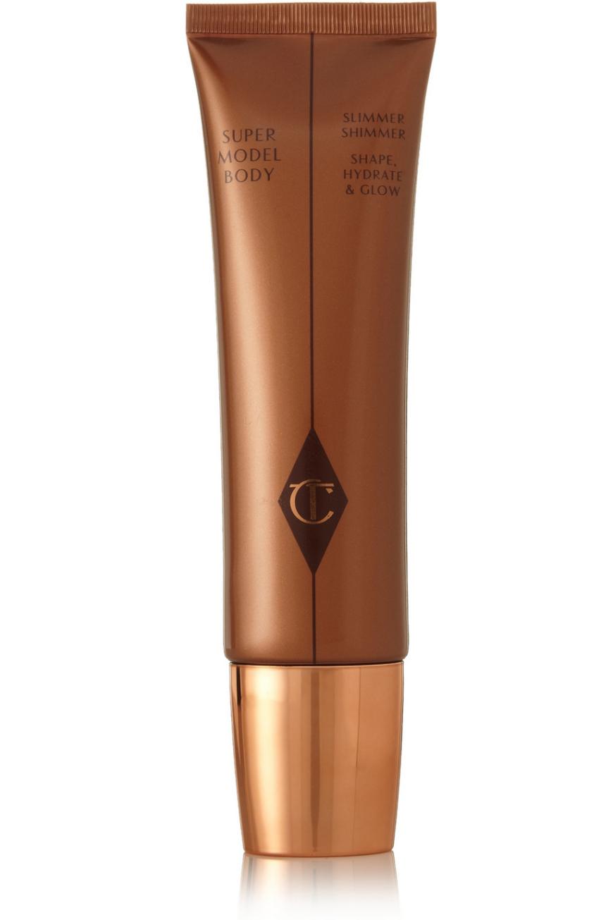 STRAFFT „Supermodel Body“-Lotion von Charlotte Tilbury, ca. 59 Euro, net-a- porter.com