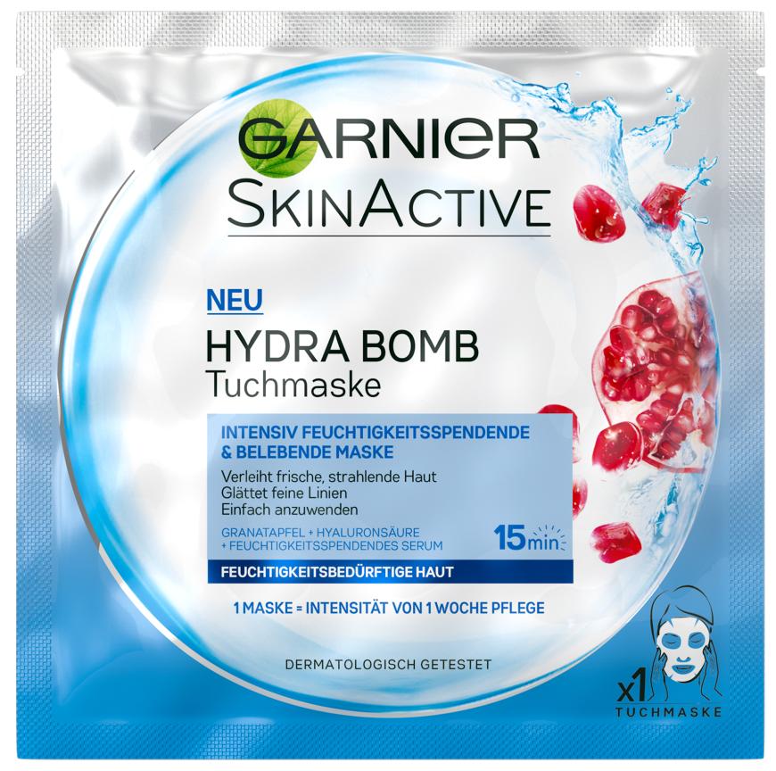 „Hydra Bomb Tuchmaske“ von Garnier, ca. 2 Euro