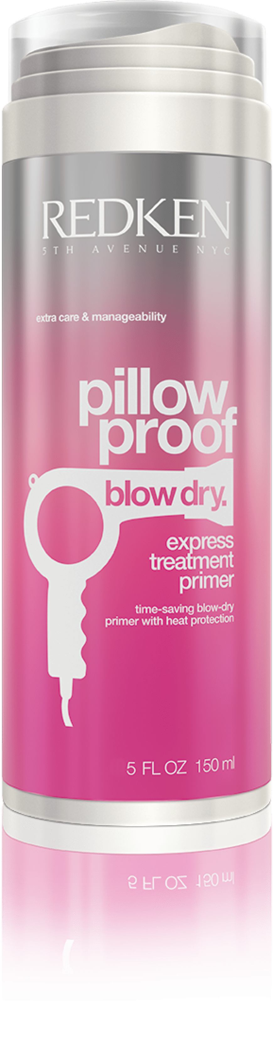 HITZESCHUTZ „Pillow Proof Blow Dry Express Treatment Primer Cream“ von Redken, ca. 25 Euro, beim Friseur