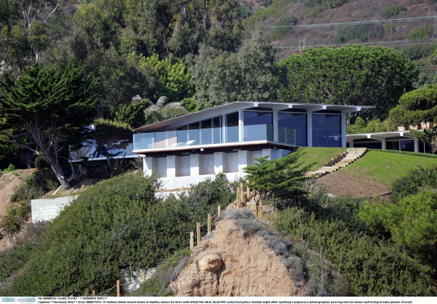 Auch in diesem Strandhaus in Malibu lebten Jolie und Pitt gemeinsam.