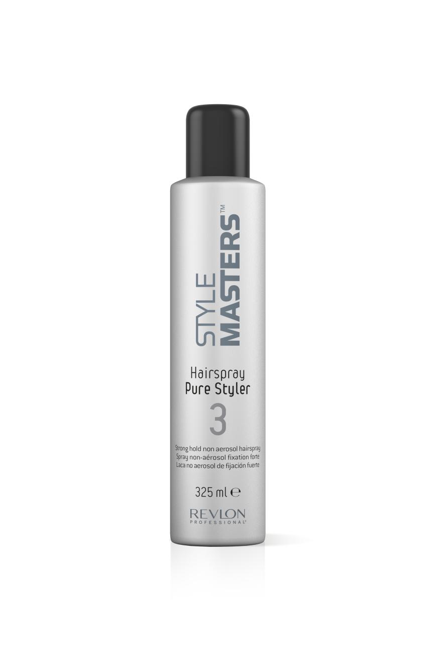 SORGT FÜR HALT „Style Masters Hairspray Pure Style“ von Revlon, ca. 18 Euro, beim Friseur