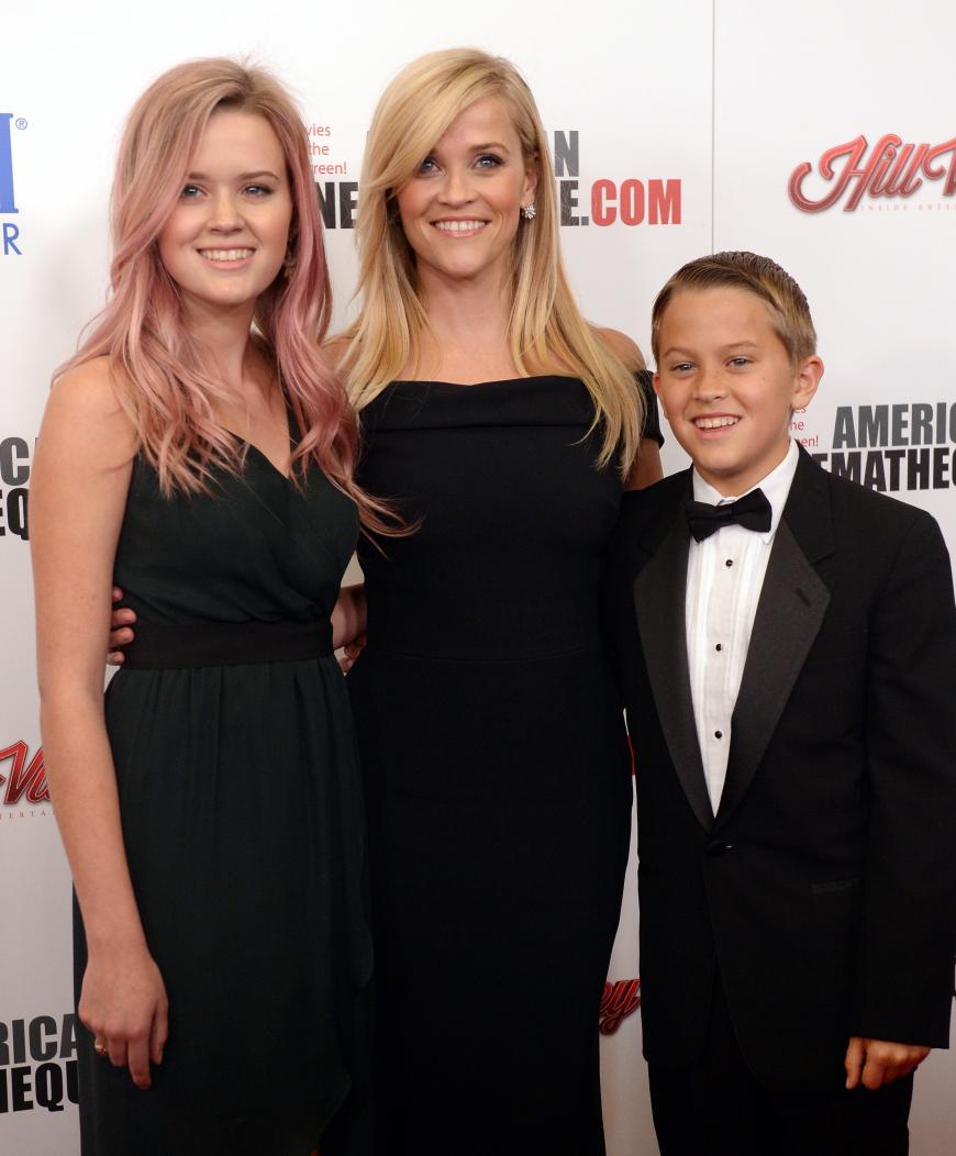 Reese mit Tochter Ava und Sohn Tennessee