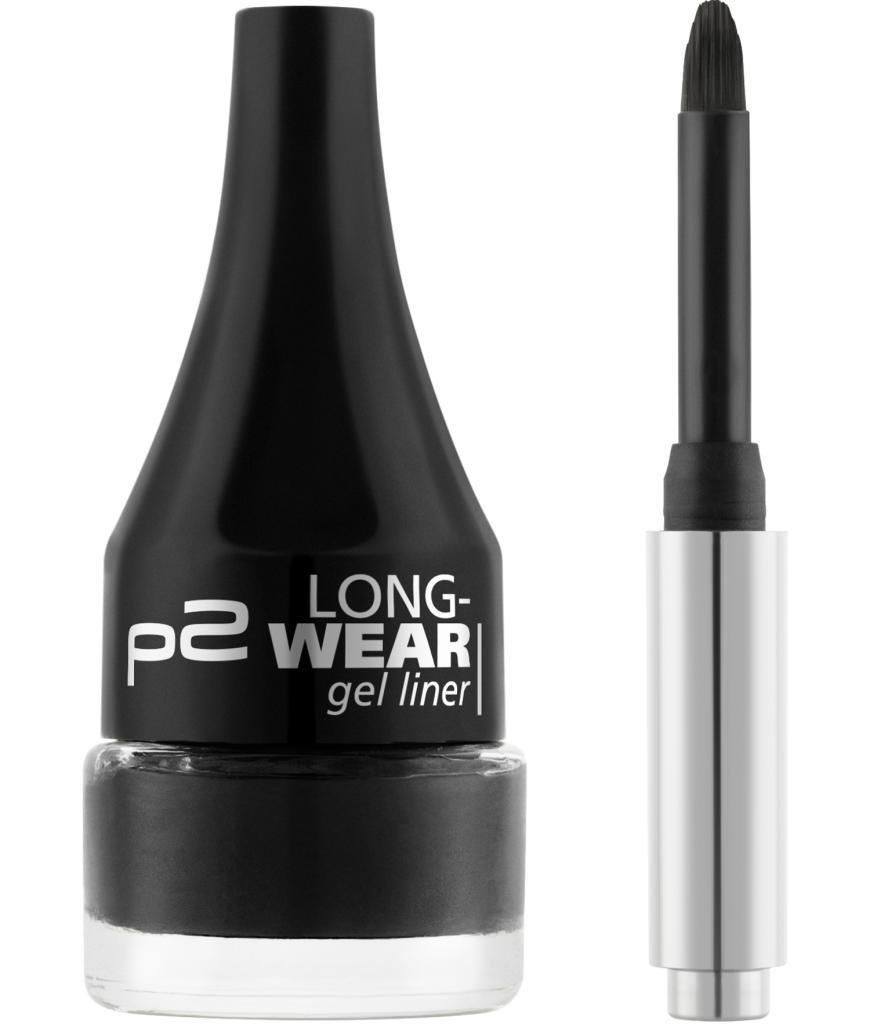 „Long-wear gel liner“ von P2, in „Black“, ca. 4 Euro