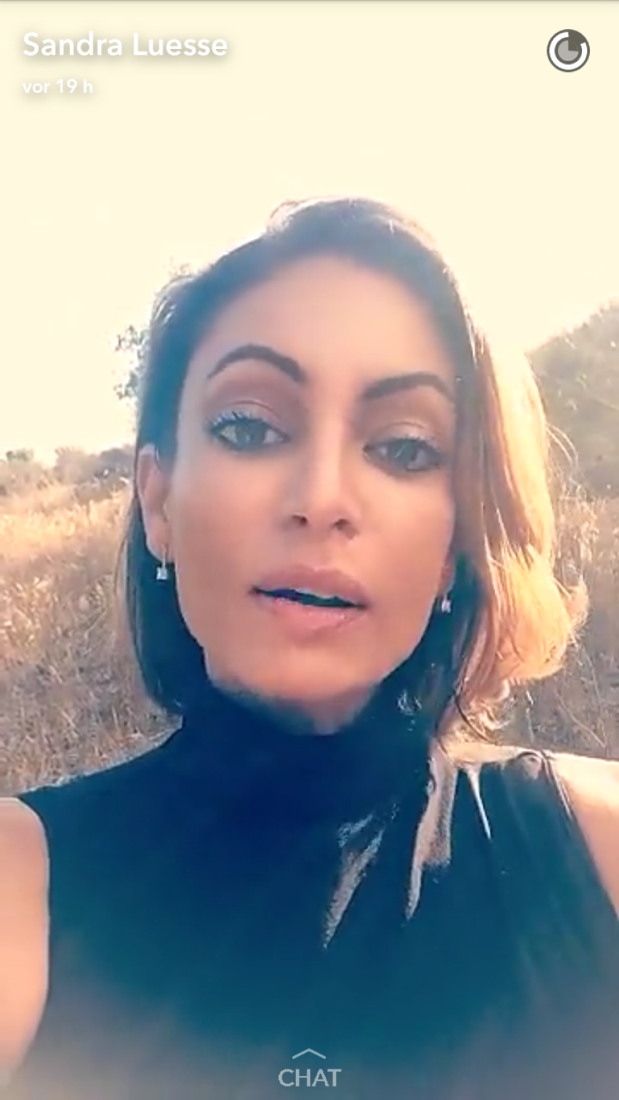 Auf Snapchat spricht Sandra Luesse über die Trennung ...