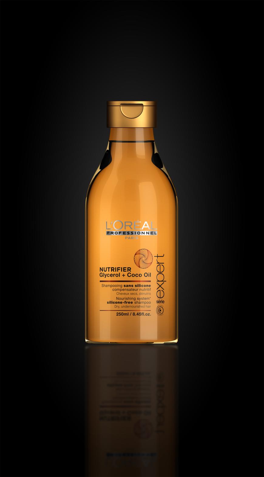 NÄHRT „Nutrifier Glycerol + Coco Oil“ von L’Oréal Professionnel, ca. 15 Euro, beim Friseur