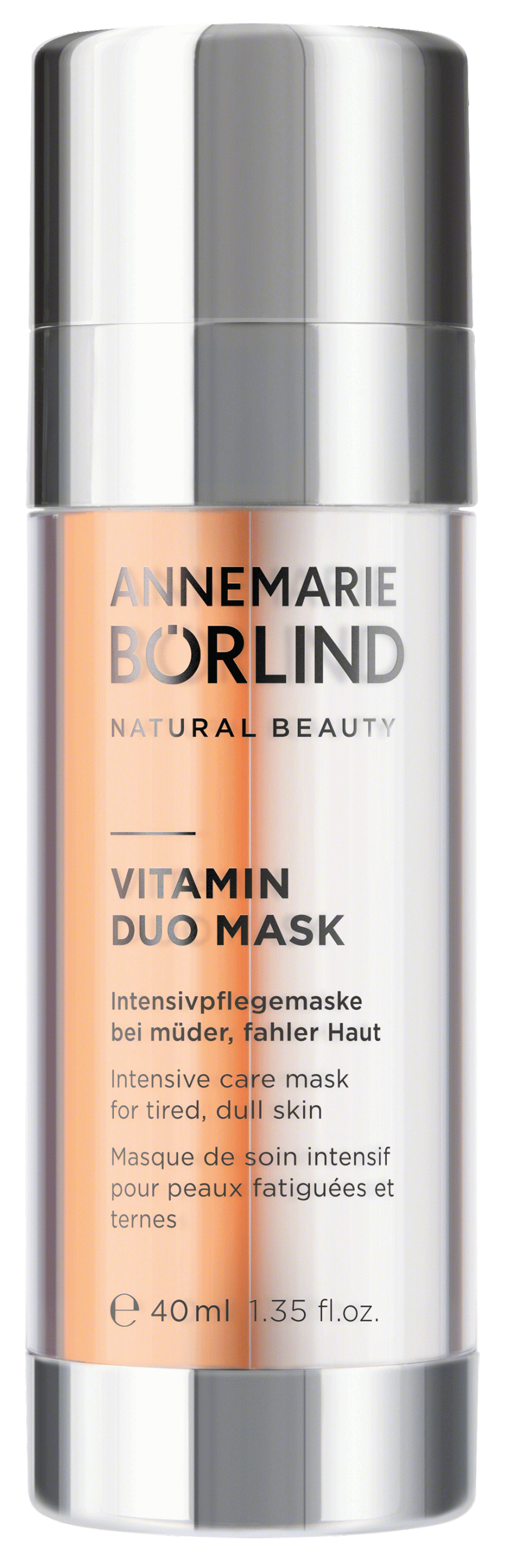 Belebt: „Vitamin Duo Mask“ von Annemarie Börlind, mit Vitamin C, ca. 35 Euro