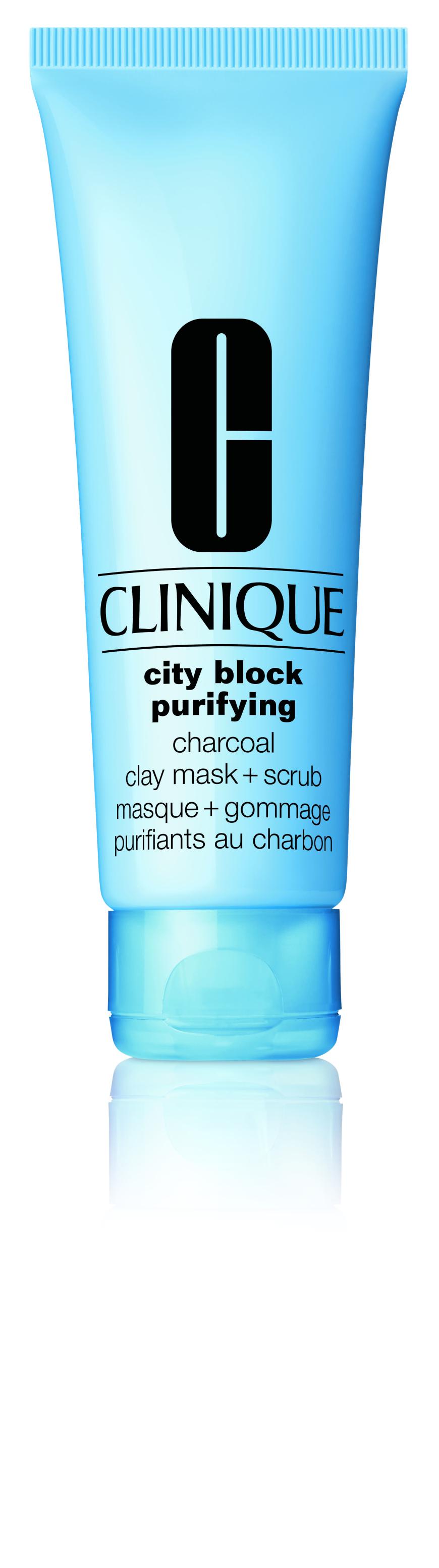 Peelt: „City Block Purifying Charcoal Clay Mask + Scrub“ von Clinique, ca. 35 Euro
