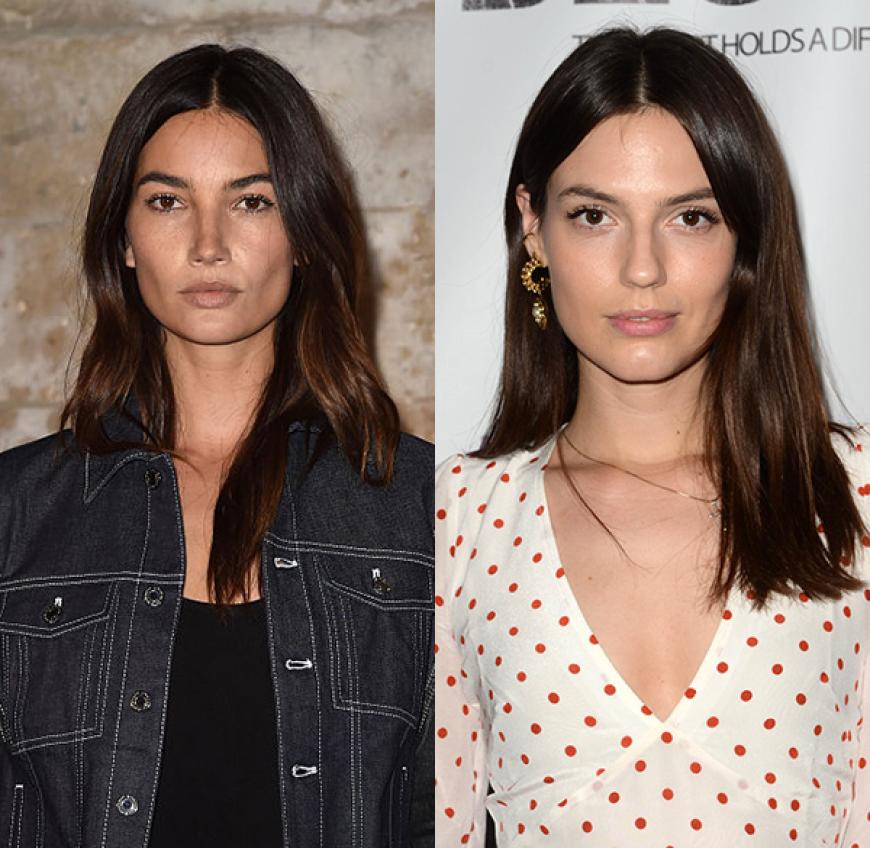 Die eine ist ein Supermodel, die andere Schauspielerin. Lily Aldridge und Kate Amundsen sind keine Schwestern, sehen aber exakt so aus! Schmale Nase, hohe Wangenknochen, dunkle, mandelförmige Augen, braune, volle Haare — wir finden die Ähnlichkeit frappiernd.