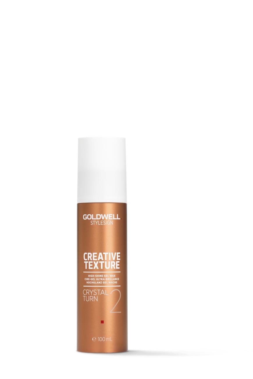 „Creative Texture Crystal Turn High-Shine Gel Wachs“ von Goldwell, ca. 17 Euro, beim Friseur