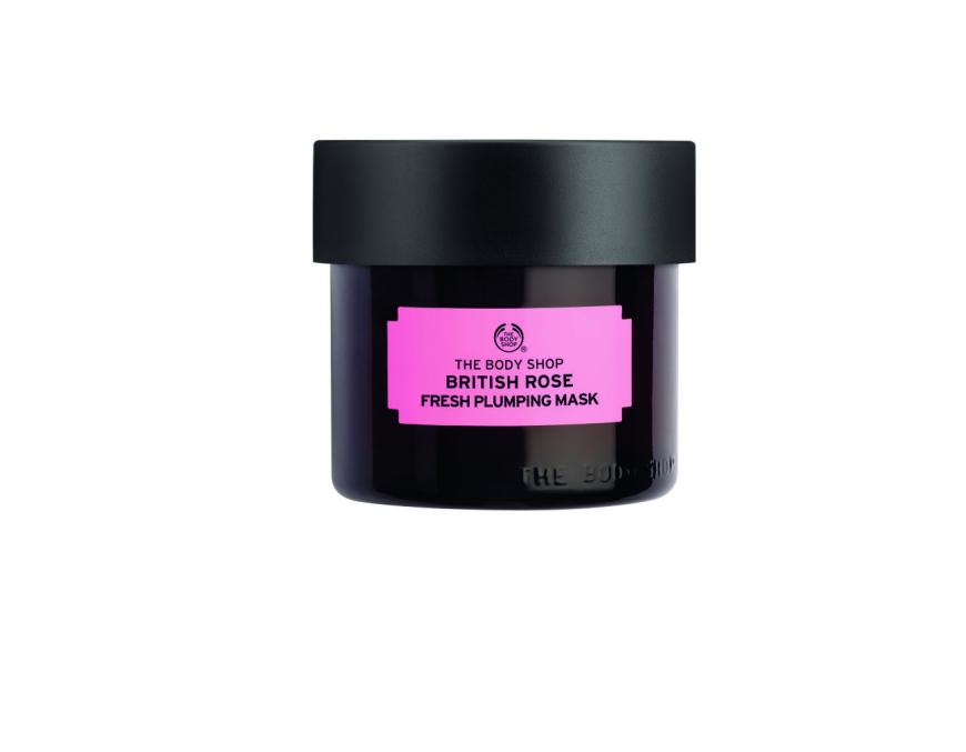 Erfrischt: „British Rose Fresh Plumping Mask“ von The Body Shop, ca. 18 Euro
