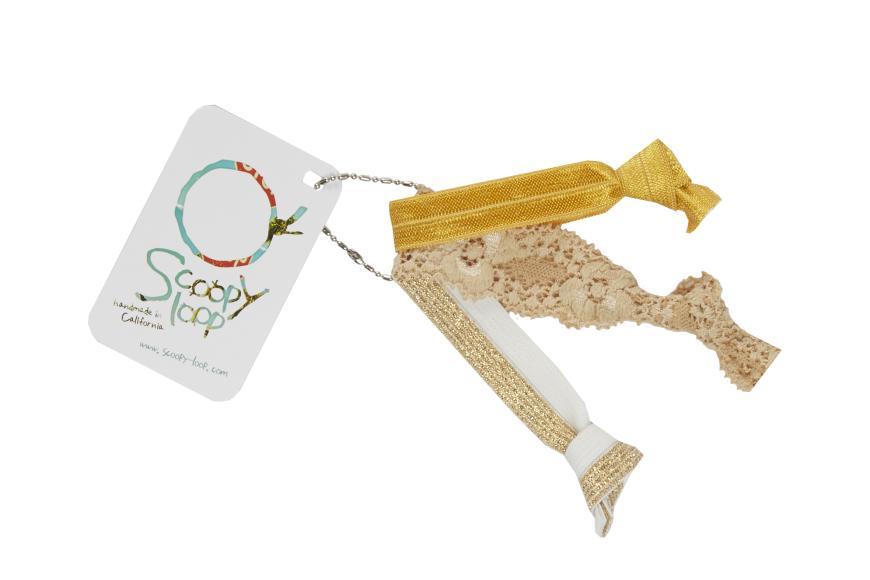 „Walk of Fame“-Haargummis von Scoopy Loop, im Dreierset, ca. 14 Euro, scoopy-loop.com