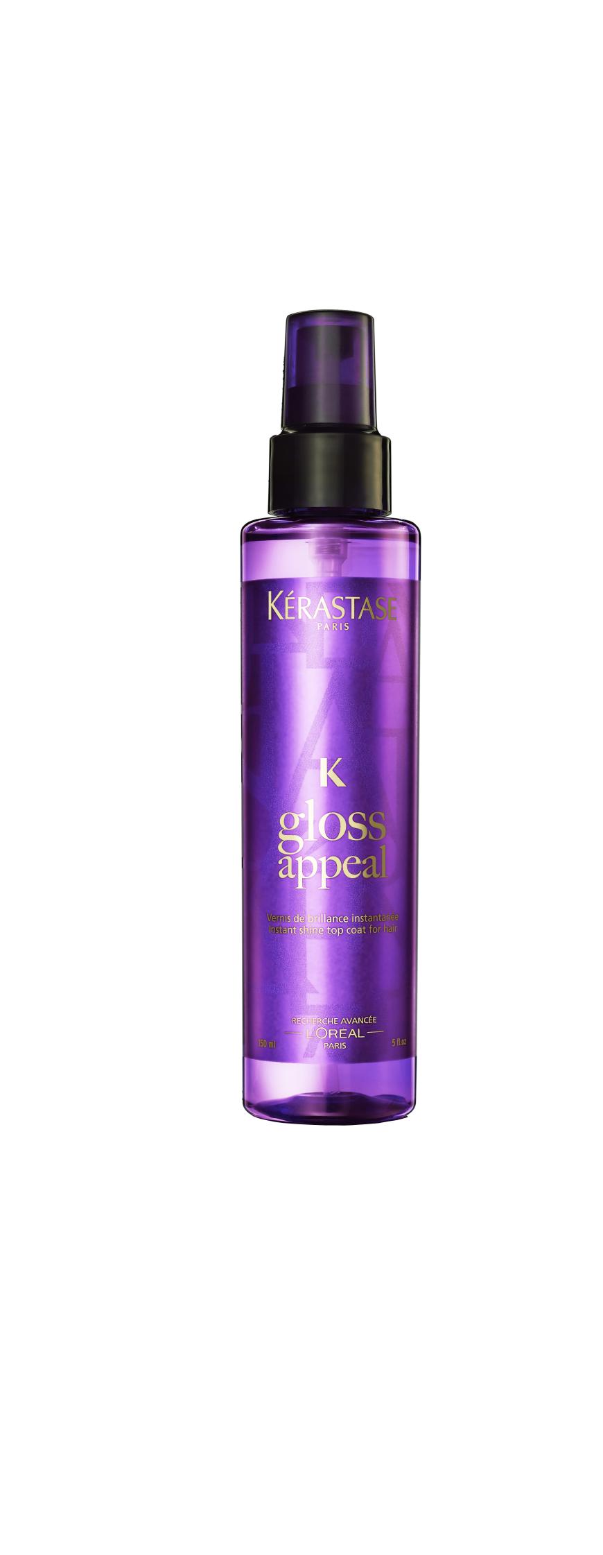 Schimmert: „Gloss Appeal“-Glanzspray von Kérastase, ca. 23 Euro, beim Friseur