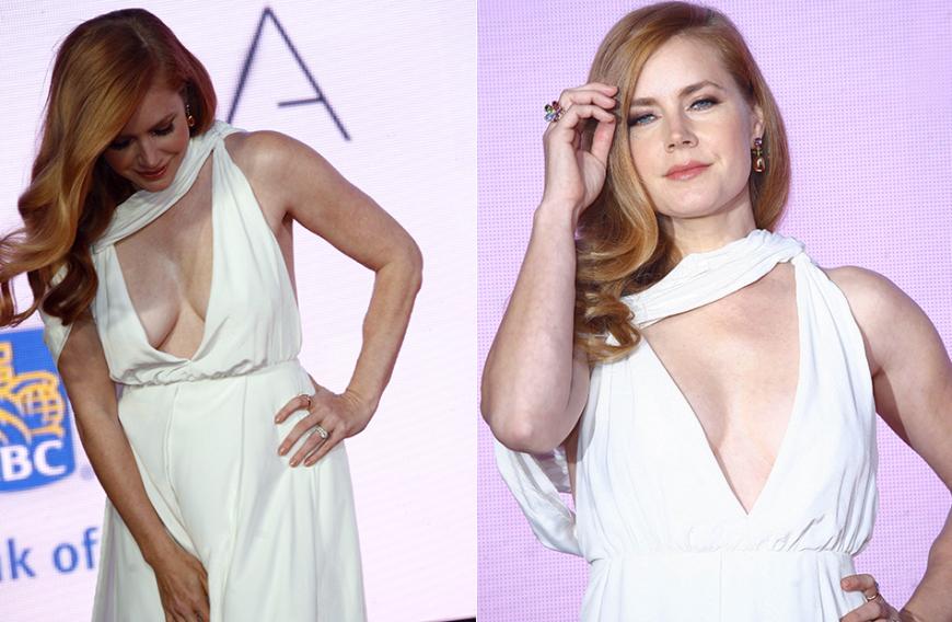 So kennen wir Amy Adams gar nicht! Die Schauspielerin kam zur Premiere von
