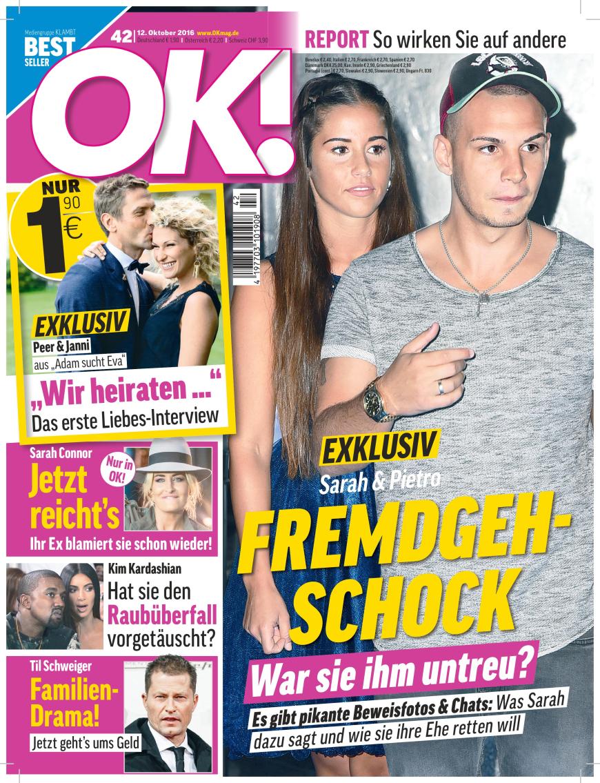 Die komplette Coverstory gibt's in der aktuellen Ausgabe von OK! - ab Mittwoch, 12. Oktober, im Handel.