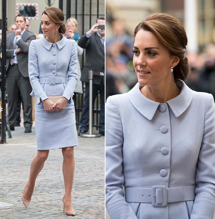 Klassisch, stilvoll elegant — so präsentierte sich Herzogin Catherine gerade bei einem Staatsbesuch in den Niederlanden.