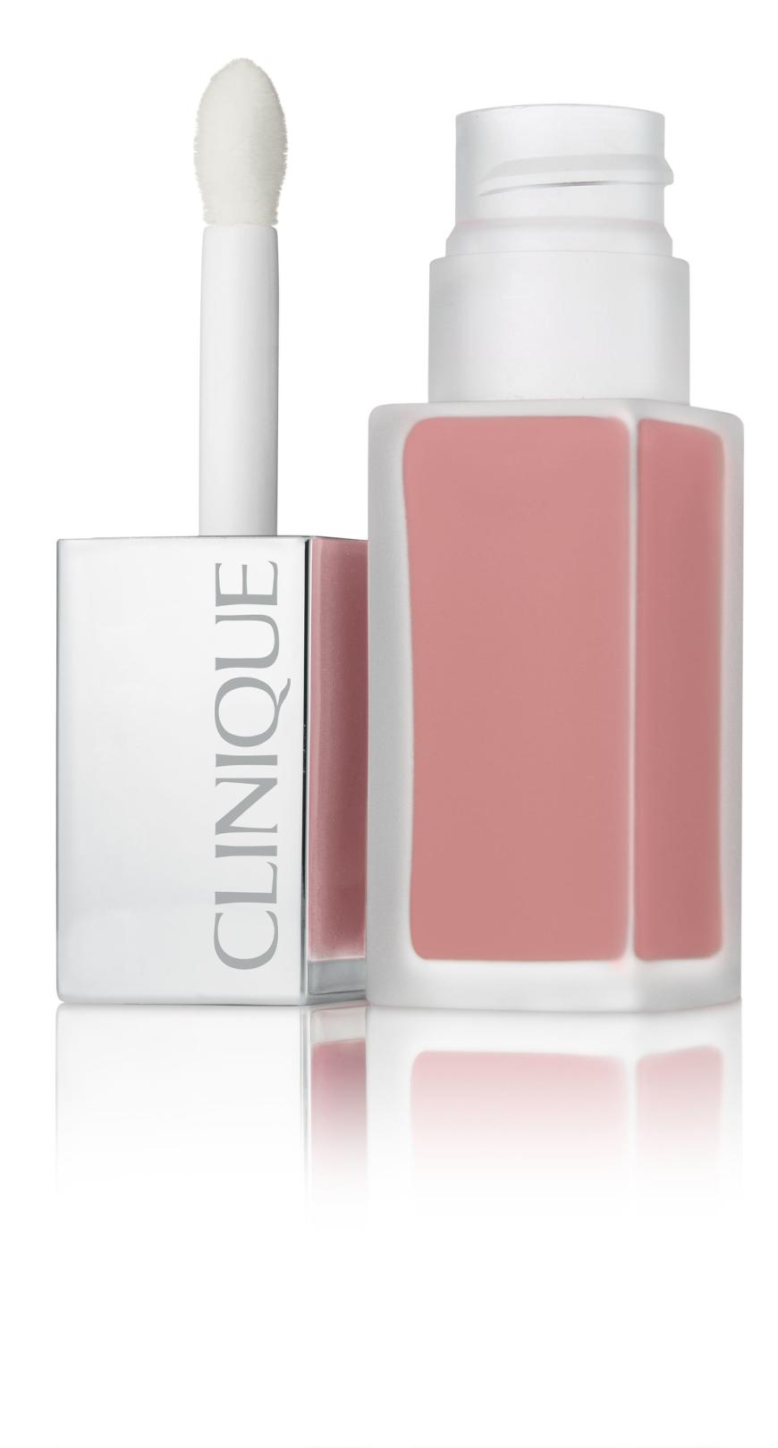 „Pop Liquid Matte“-Gloss von Clinique, im Ton „Cake Pop“, ca. 23 Euro