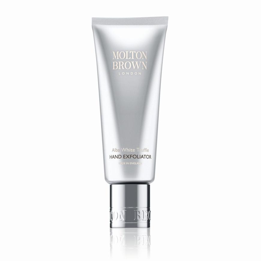 Luxuriös mit Trüffel: „Alba White Truffle – Hand Exfoliator“ von Molton Brown, ca. 16 Euro