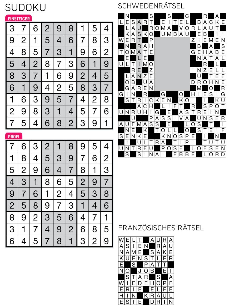 Sudoku- und Rätselauflösung ab Magazin 01/2015 - Bild 91