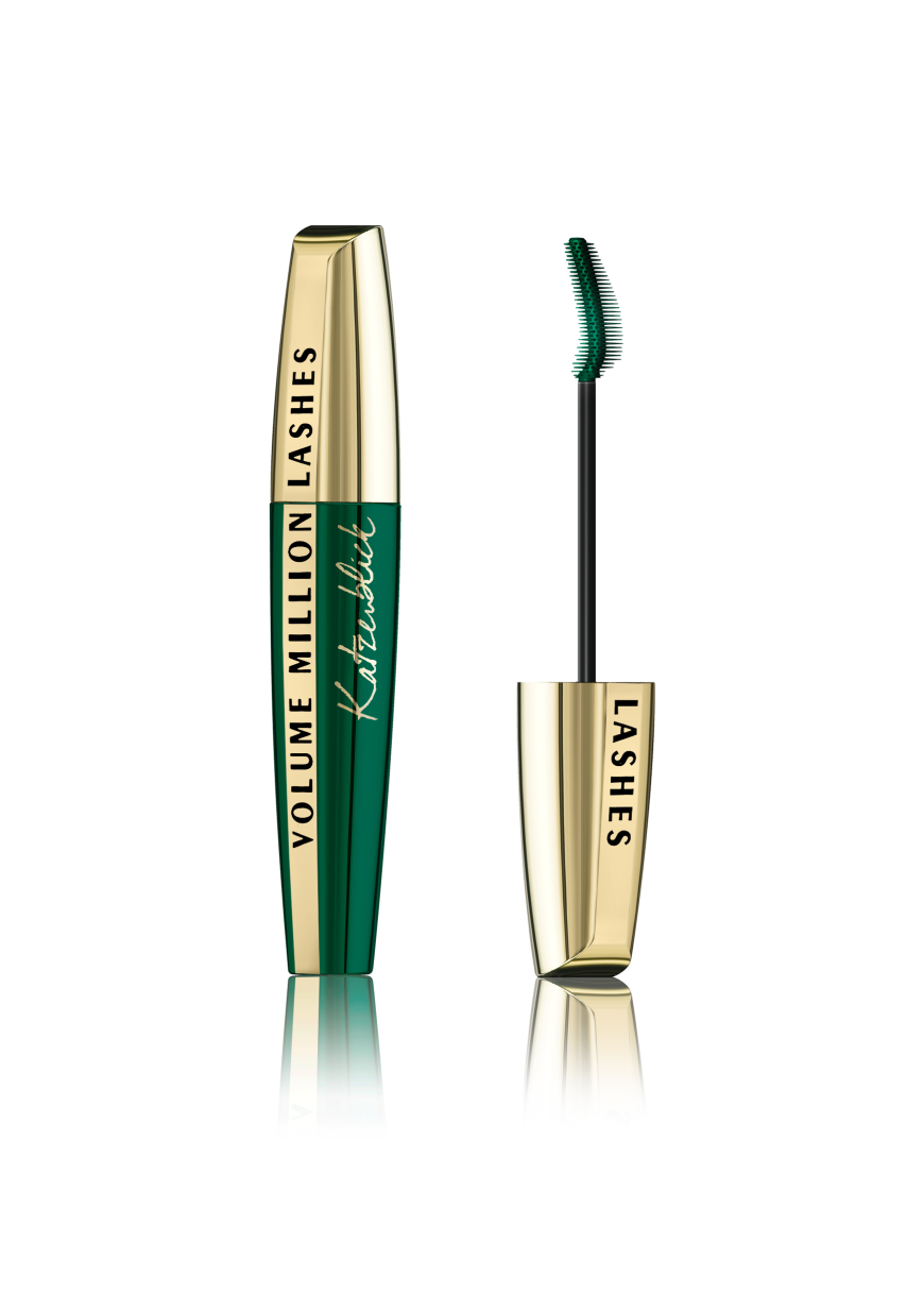 Kurvig: Das Curl-Bürstchen bringt ordentlich Schwung. Für die optimale Formbarkeit, packt die Kurve die Härchen direkt am Ansatz. „Volume Million Lashes Katzenblick“ von L’Oréal Paris, ca. 12 Euro