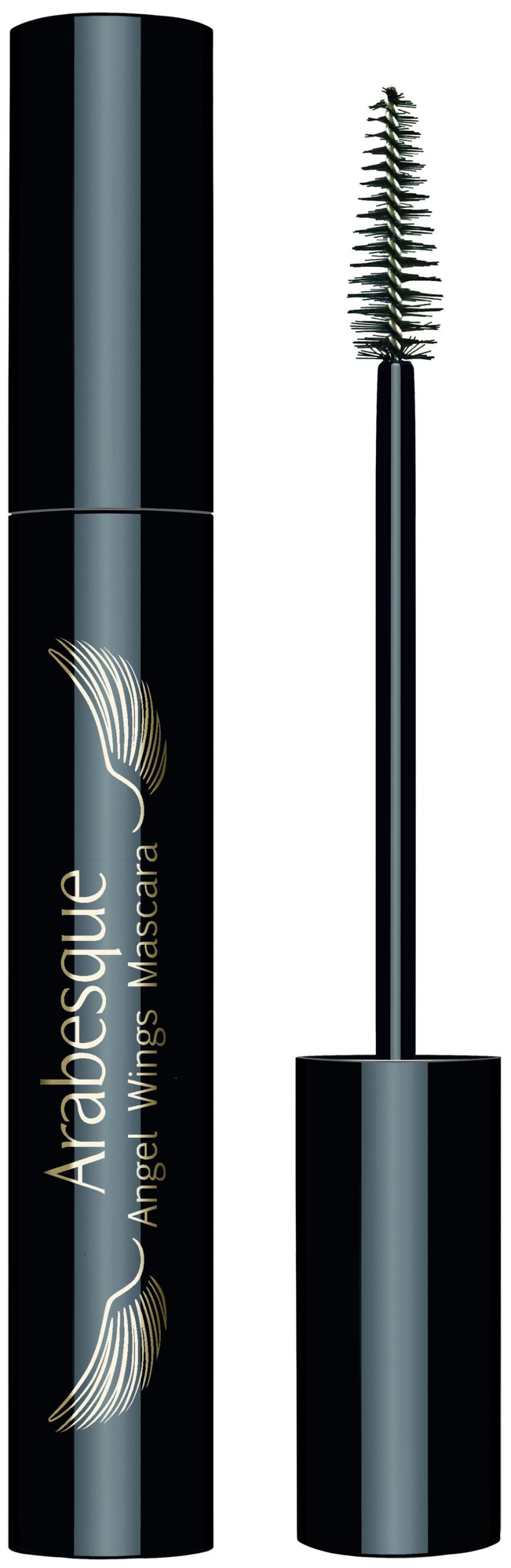 Kegelform: Die Spezialistin in der Verlängerung. Dank der Borsten in unterschiedlichen Größen erfasst die Spitze die Wimpern auch am Augenwinkel. „Angel Wings Mascara“ von Arabesque, ca. 17 Euro, arabesque.de