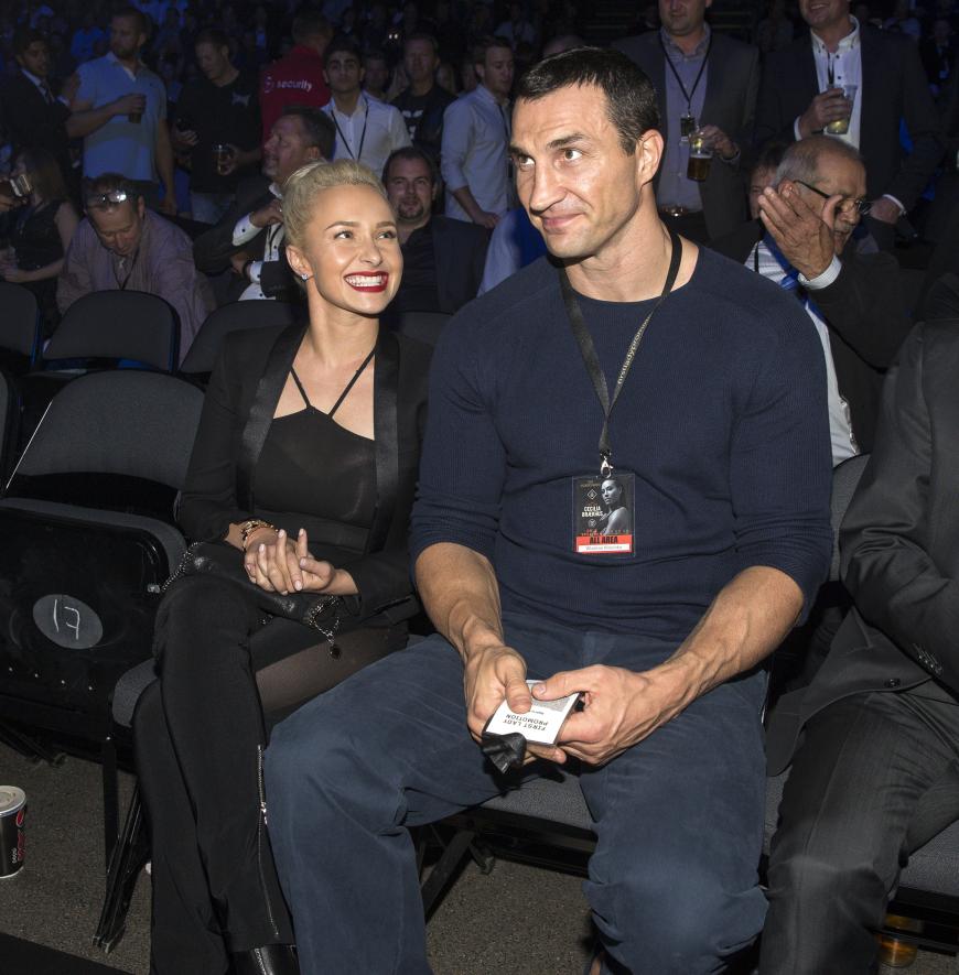 Hayden Panettiere mit Vladimir Klitschko Anfang Oktober bei einem Boxkampf in Oslo.
