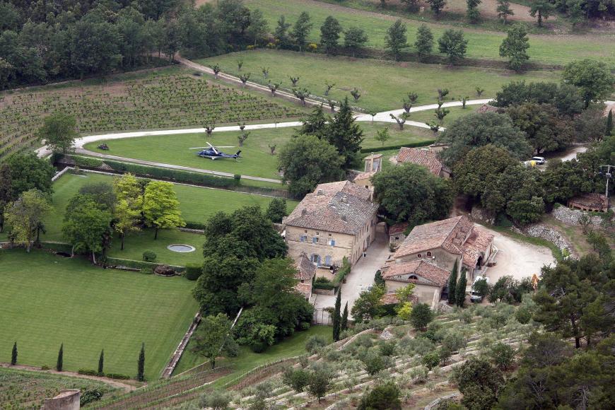 Auf ihrem französischen Anwesen, Chateau Miraval, heirateten Brad Pitt und Angelina Jolie 2014.