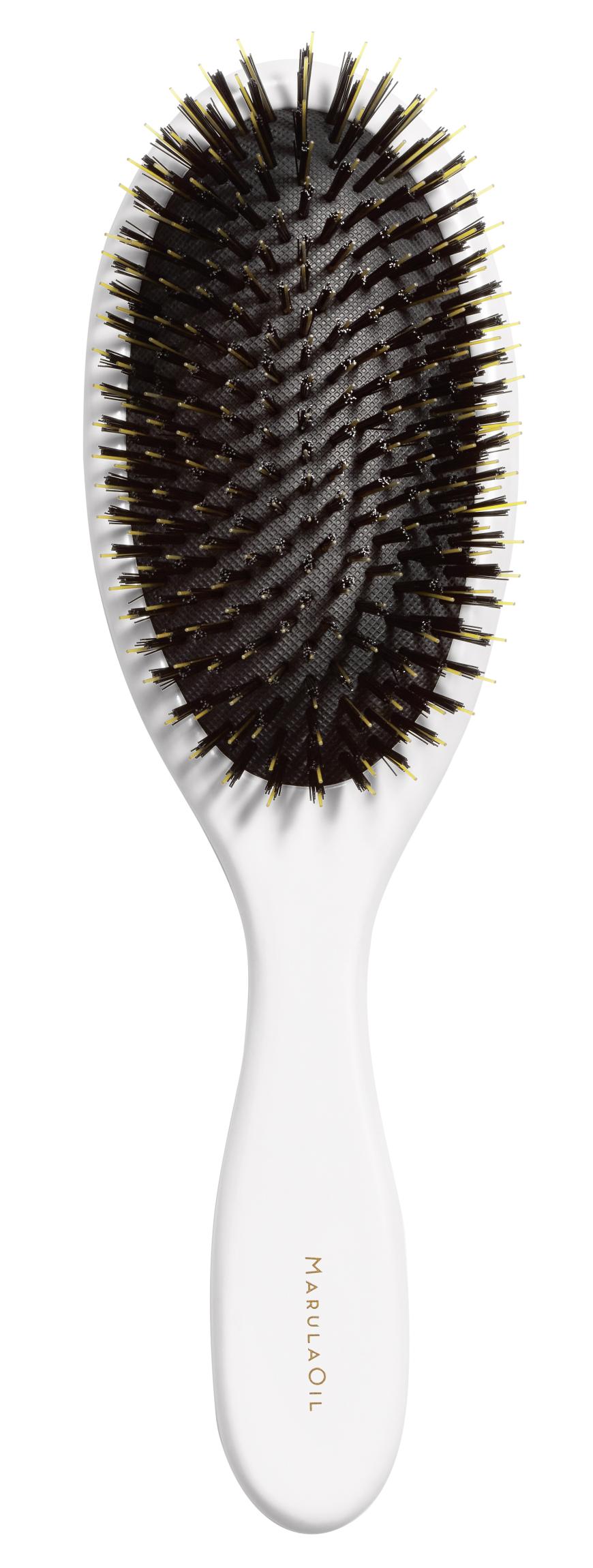 „MarulaOil Classic Dressing Brush“ von Paul Mitchell hilft, Haarbruch zu minimieren, ca. 35 Euro